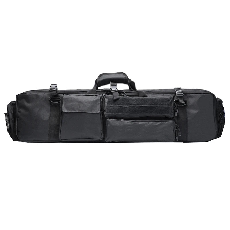 Housse Fusil Tactique 96 cm en Nylon avec Poches et Bandoulière, 6 Coloris, vue 2