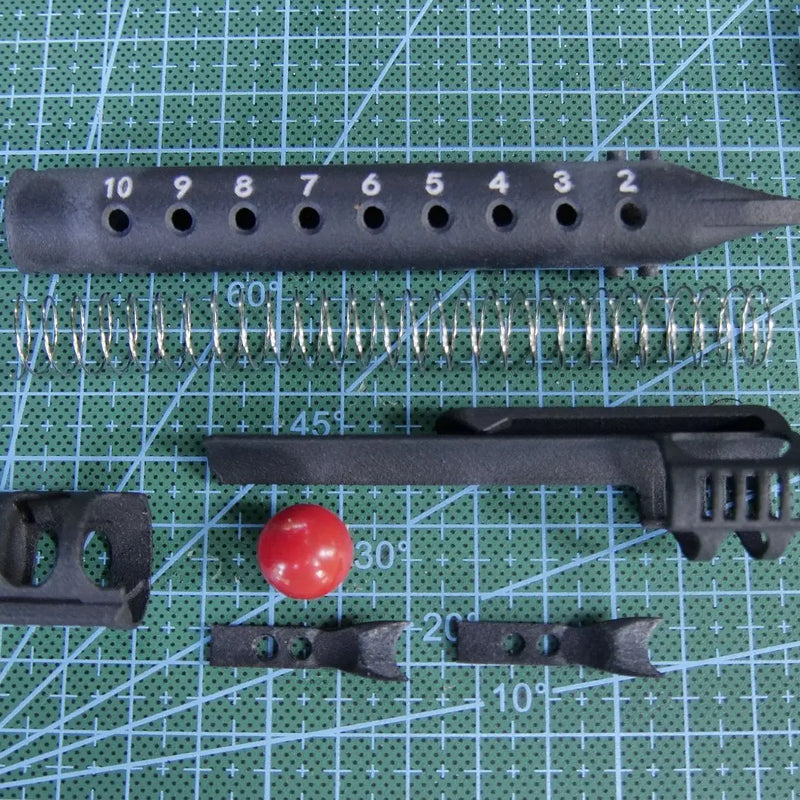 Chargeur de Billes pour Lance-Pierre, Tube à Ressort 10 Billes, 119 mm, vue 2