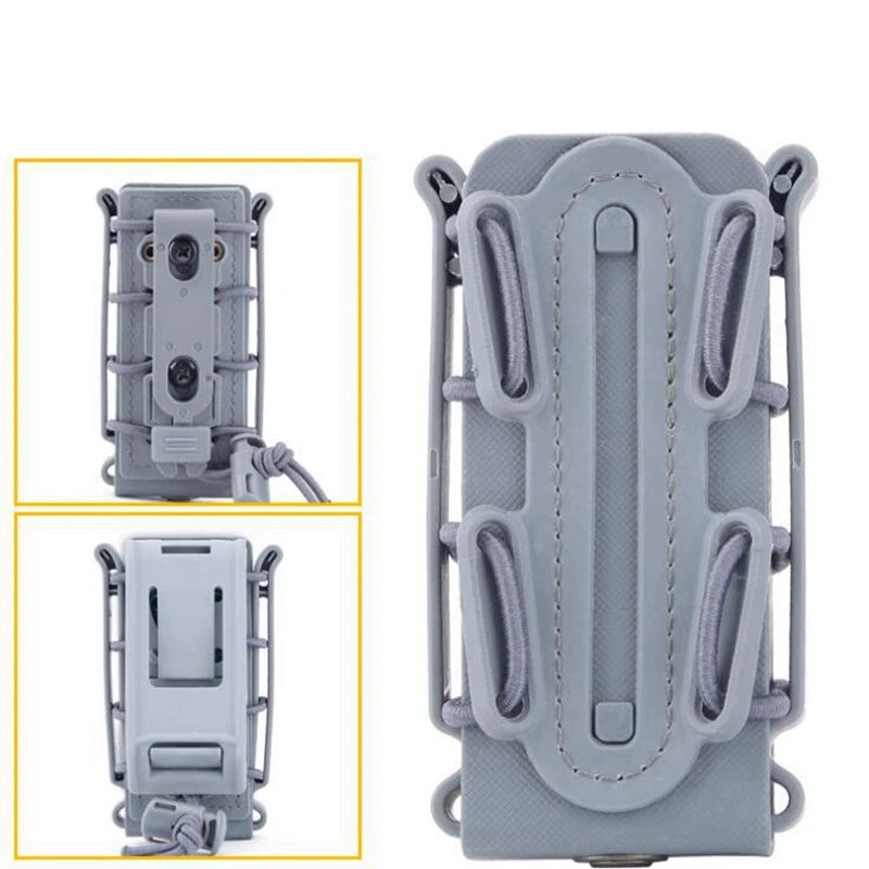 Porte-Chargeur Pistolet 9 mm à Coque Souple, Fixation Ceinture et MOLLE, vue 11