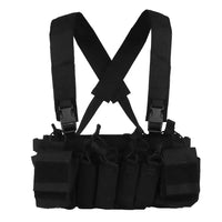 Gilet Tactique Chest Rig à Quatre Porte-Chargeurs 5,56 et 9 mm, 36 x 17 cm, vue 8