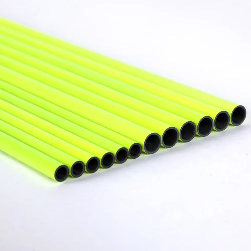Tubes de Flèches Carbone Jaune Fluo, Diamètre Intérieur 4,2 ou 6,2 mm, Spine 300 à 1000, Lot de 6 ou 12, vue 3