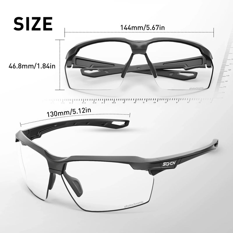 Lunettes de Protection Photochromiques ou Polarisées en Polycarbonate, Monture Légère 25 g, 17 Modèles, vue 7