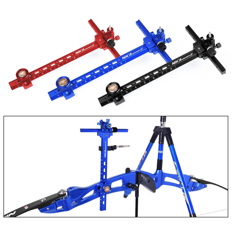 Viseur d'Arc Recurve Réglable en Aluminium, Barre de 23 cm, Droitier, vue 2