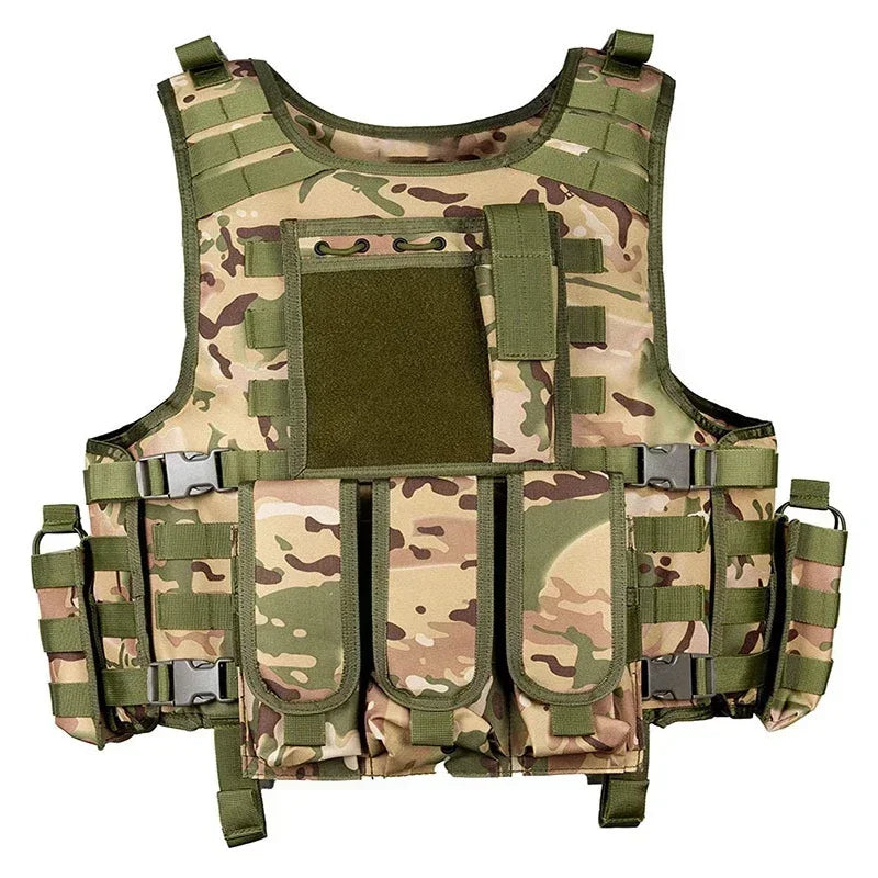 Gilet Tactique MOLLE Oxford 600D Ajustable avec Panneau Écusson, 5 Coloris, vue 5