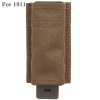 Porte-Chargeur Pistolet Simple 9 mm ou 1911, Nylon, MOLLE et Ceinture, vue 7