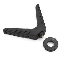 Fourche de Tir en V en Plastique Noir pour Canne de Tir, Filetage M6, Largeur 87 mm, vue 2