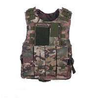 Gilet Tactique Airsoft MOLLE Oxford 600D, 3 Poches Amovibles, 4 Coloris, vue 7