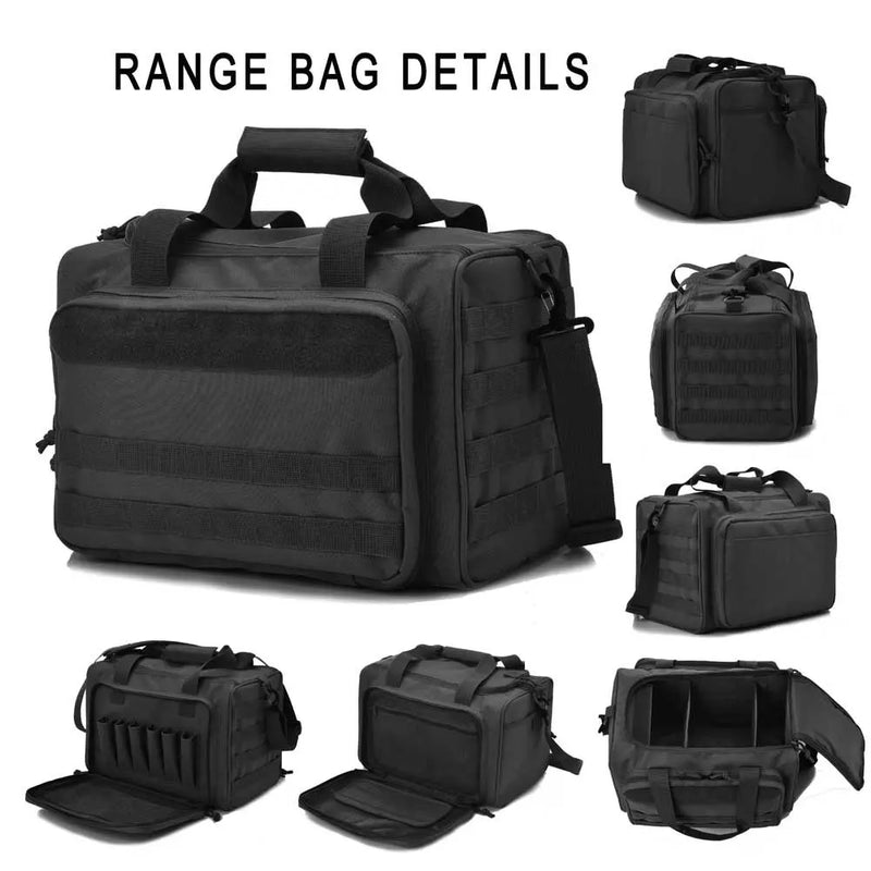 Sac de Tir Rembourré en Nylon 600D pour Pistolet et Accessoires, 38 x 25 x 30 cm, 3 Coloris, vue 4