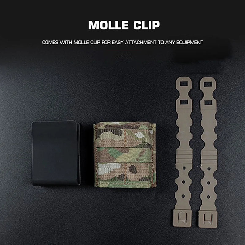 Porte-Chargeur Simple 5,56 mm en Nylon avec Clips MOLLE, 9 x 10,8 cm, 5 Coloris, vue 2
