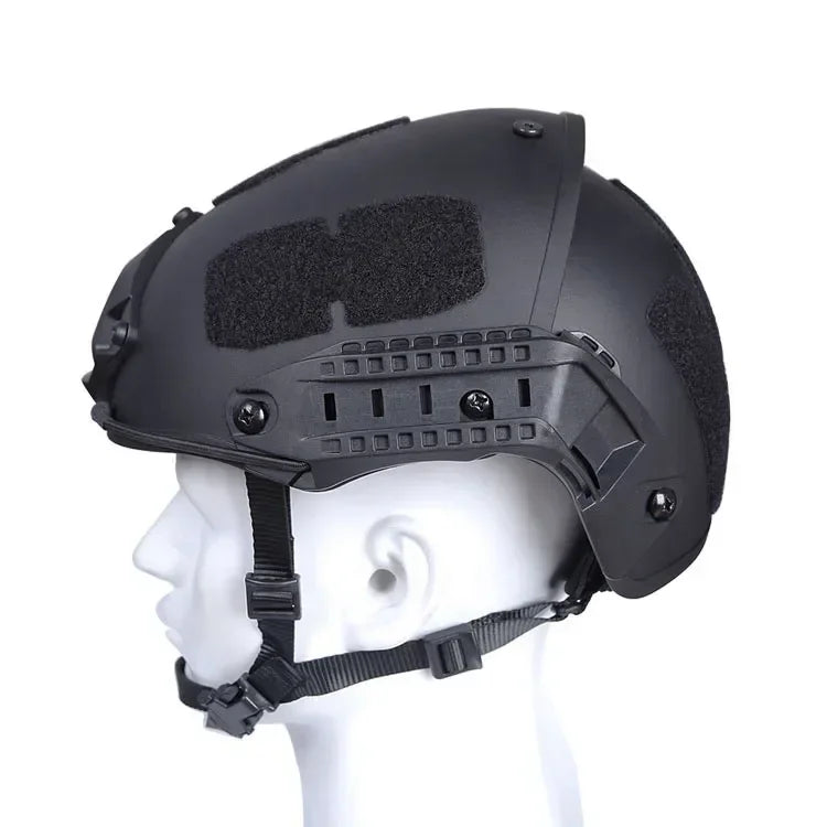 Casque Airsoft Tactique ABS 52-64 cm, Rails Latéraux et Support Frontal, vue 8