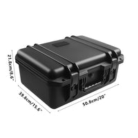 Mallette Arme de Poing Rigide pour 6 ou 8 Pistolets, 8 à 16 Chargeurs, 50,8 x 39,6 cm