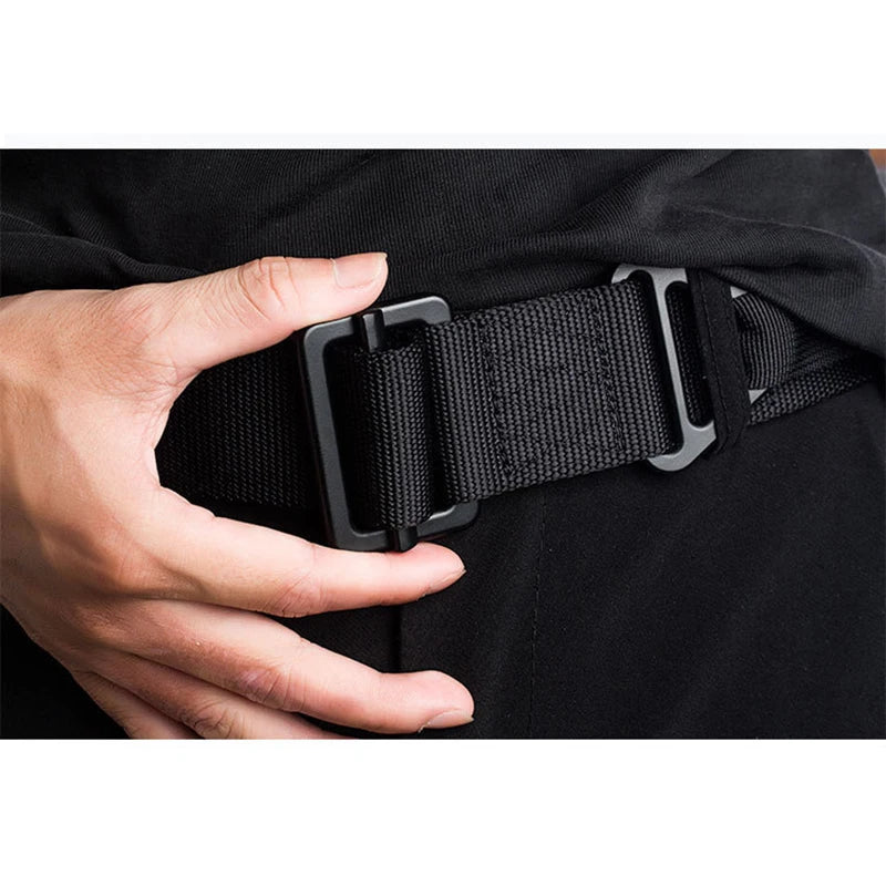 Ceinture Tactique en Nylon à Boucle Métallique, 125 cm, Sangles en Option, vue 6