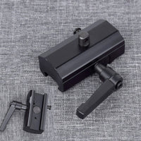 Adaptateur de Bipied à Levier de Serrage pour Rail Picatinny 20 mm, Aluminium Noir