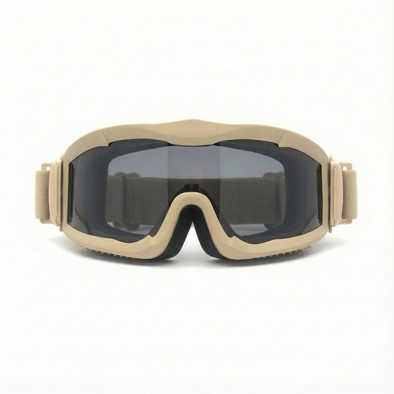Lunettes Masque Tactiques Monture Noire, Sable ou Verte, Verre au Choix, vue 14