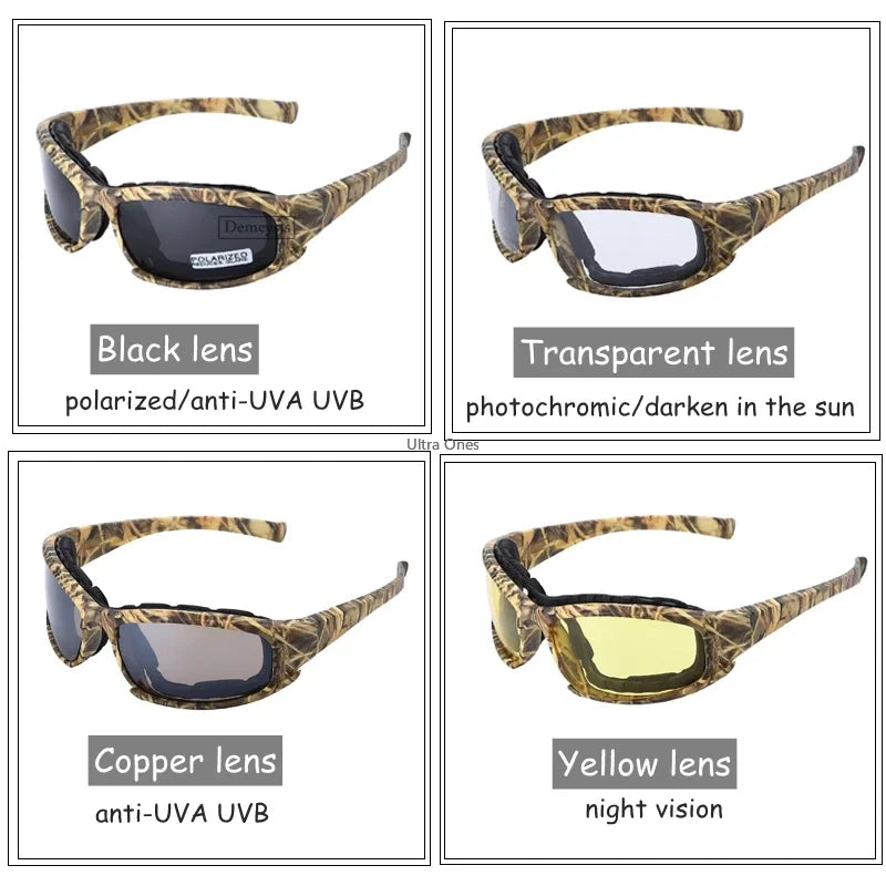 Lunettes de Protection Airsoft et Tir Noires, 4 Verres Interchangeables, Étui Inclus, vue 3