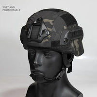 Housse de Casque Airsoft Type MICH 2000, Coton et Polyester, 15 Coloris, vue 3