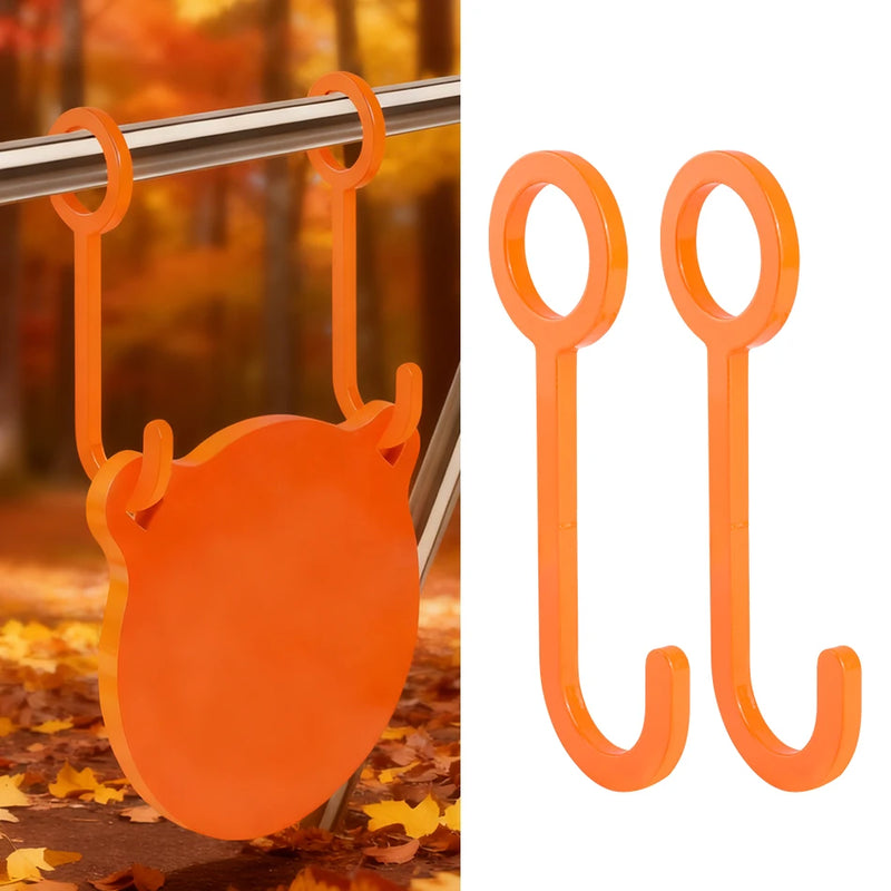 Crochets de Suspension pour Cible Gong en Acier au Carbone, Orange, Lot de 2 ou 4