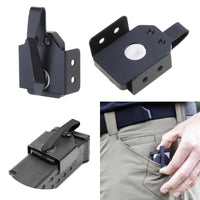 Porte-Chargeur de Poche Magnétique en Acier Noir, Clip Intégré, 5,2 x 3,6 cm