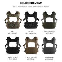 Gilet Tactique Chest Rig Modulaire à Panneau Frontal MOLLE, 29 x 21 cm, vue 6