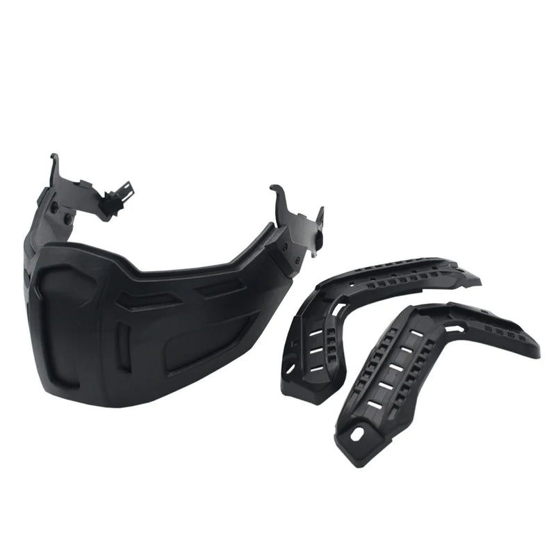 Masque Airsoft pour Casque FAST avec Rails Latéraux, Lunettes Rabattables en Option, vue 10