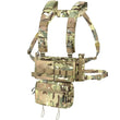 Gilet Tactique de Poitrine Modulable en Nylon 600D avec Poche Pendante Zippée