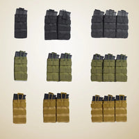Porte-Chargeur MOLLE Ouvert pour Fusil M4 et AK, Simple, Double ou Triple