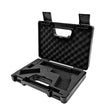 Mallette Arme de Poing Rigide Noire, Compartiments Pistolet et Chargeur, 29,5 x 21,5 cm