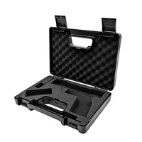 Mallette Arme de Poing Rigide Noire, Compartiments Pistolet et Chargeur, 29,5 x 21,5 cm