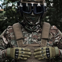Gants Tactiques Doigts Complets à Coque Rigide et Fermeture Auto-Agrippante, 3 Coloris, M à XL, vue 2