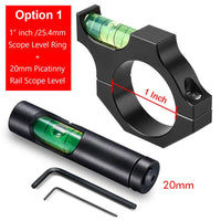 Niveau à Bulle pour Lunette de Tir avec Collier 25,4, 30 ou 34 mm, Rail 11 ou 20 mm, Aluminium Noir, vue 7