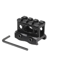 Rehausse de Rail Picatinny 31 mm en Aluminium Noir avec Rail Supérieur, vue 2
