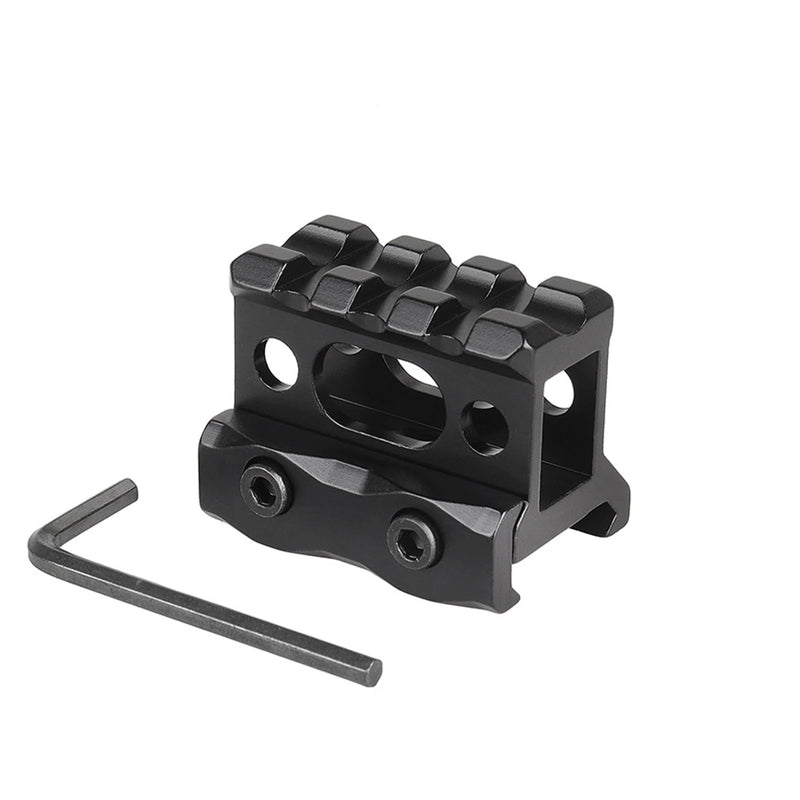 Rehausse de Rail Picatinny 31 mm en Aluminium Noir avec Rail Supérieur, vue 2