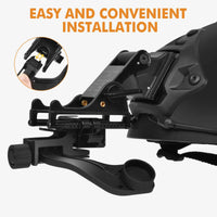 Support Vision Nocturne Bras en J pour Casque, Monoculaire PVS-14, Noir, vue 3
