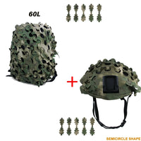 Kit Camouflage 3D pour Casque et Sac à Dos, 60 ou 80 L, vue 15