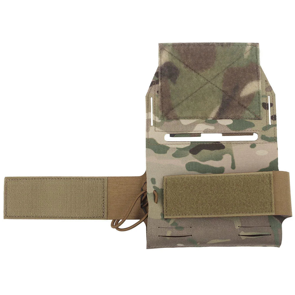 Poche Gilet Tactique d'Extension pour Chest Rig, Chargeur ou Radio, Découpe Laser