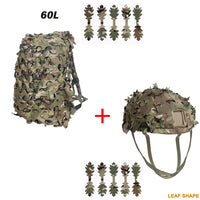 Kit Camouflage 3D pour Casque et Sac à Dos, 60 ou 80 L, vue 18