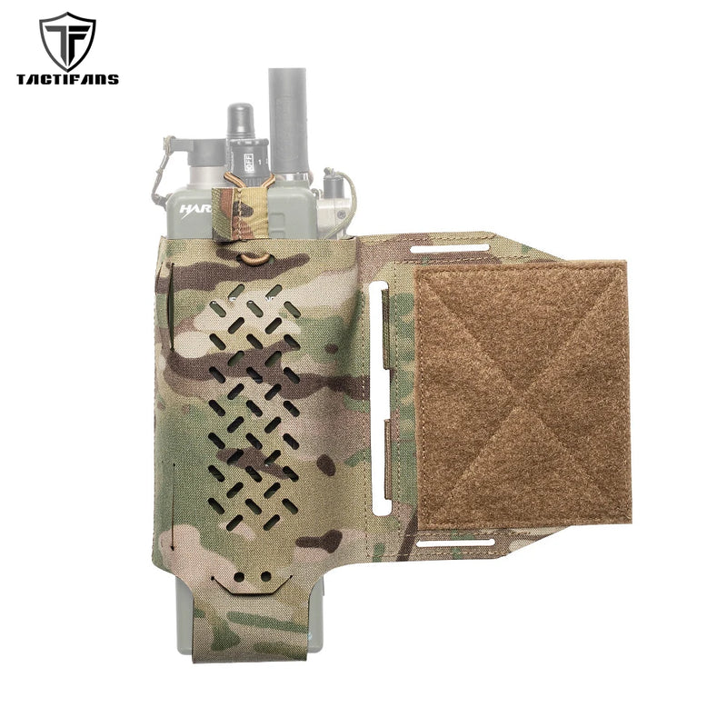 Poche Gilet Tactique d'Extension pour Chest Rig, Chargeur ou Radio, Découpe Laser, vue 2