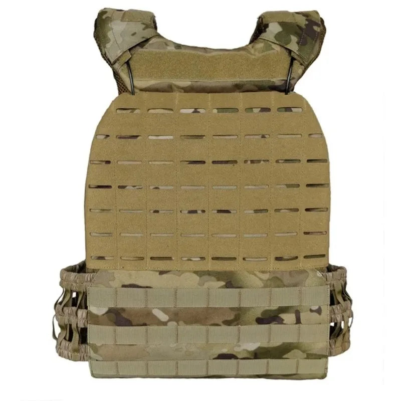 Gilet Tactique Porte-Plaques en Nylon à Ceinture Élastique Ajourée, 38 x 31 cm, vue 4