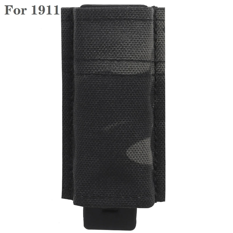 Porte-Chargeur Pistolet Simple 9 mm ou 1911, Nylon, MOLLE et Ceinture, vue 14