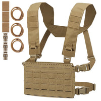 Gilet Tactique Micro Chest Rig à Découpe Laser MOLLE avec Triple Porte-Chargeur, vue 9