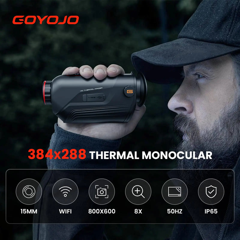 Monoculaire Thermique Portable 256×192 ou 384×288, Wi-Fi et Application, 6 Modes d'Image, vue 2