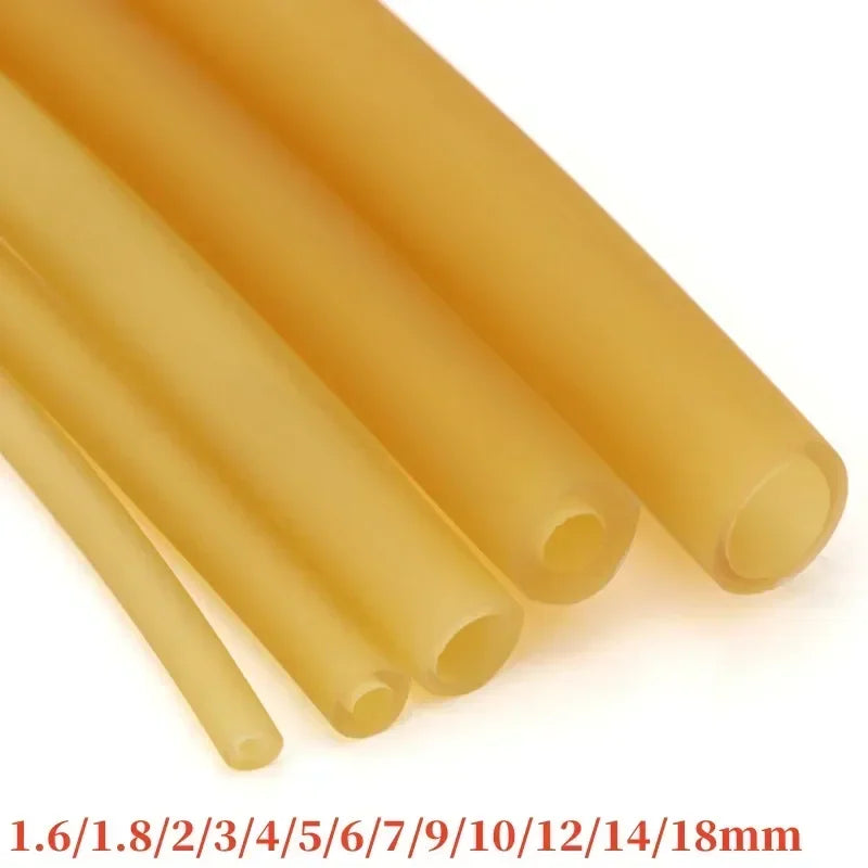 Élastique Lance-Pierre en Tube Latex Naturel, Longueur 1 à 5 Mètres