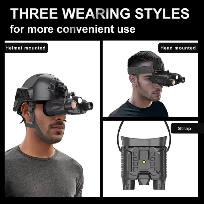 Jumelles de Vision Nocturne 4K à Fixer sur Casque ou Bandeau, Écran 8,9 cm, vue 6