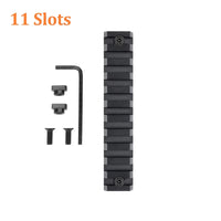 Section de Rail Picatinny 21 mm pour Garde-Main M-LOK, Noire, 3 à 13 Fentes, vue 3