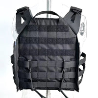 Gilet Tactique Porte-Plaques en Nylon 500D, Panneaux Latéraux MOLLE, vue 3