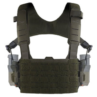 Gilet Tactique Chest Rig Modulaire à Panneau Frontal MOLLE, 29 x 21 cm