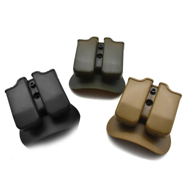 Porte-Chargeur Double Rigide pour Pistolet avec Platine de Ceinture, Trois Coloris, vue 5
