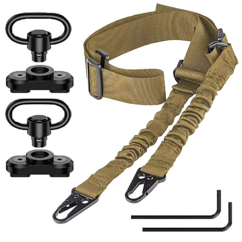 Bretelle de Fusil 2 Points à Crochets, Épaulière ou Anneaux en Option, vue 6
