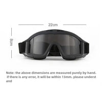Masque Airsoft Ventilé à Sangle Élastique, 1 ou 3 Verres, 3 Coloris, vue 2
