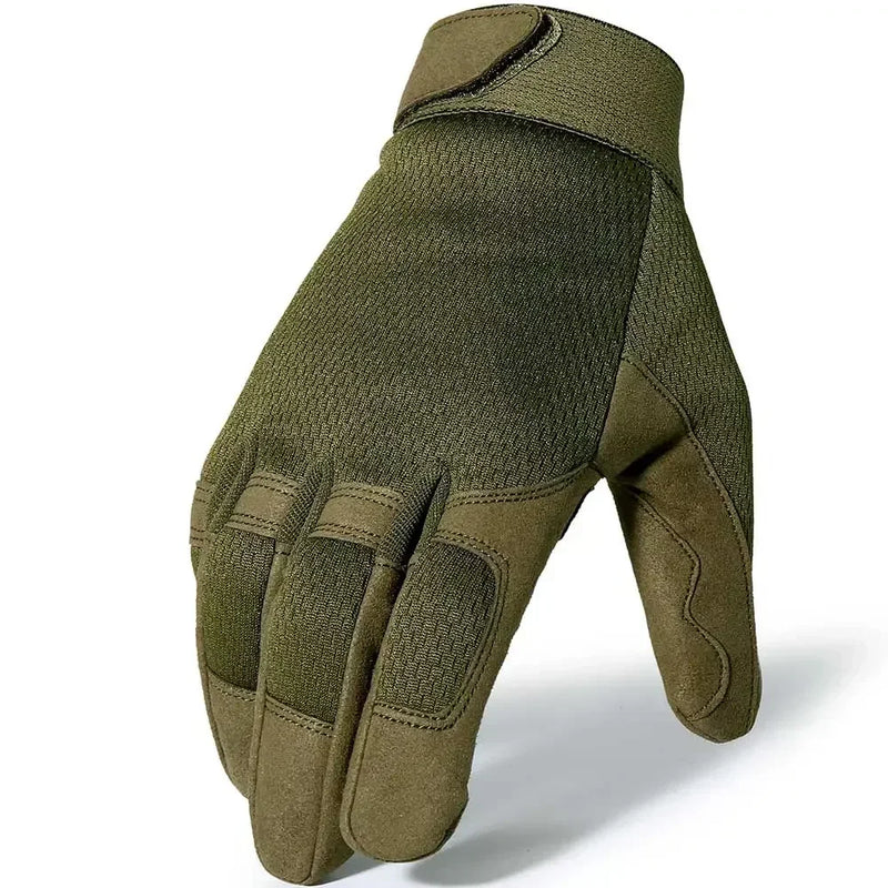 Gants Tactiques Fins Respirants à Paume Renforcée et Orifices d'Aération, 4 Coloris, S à XL